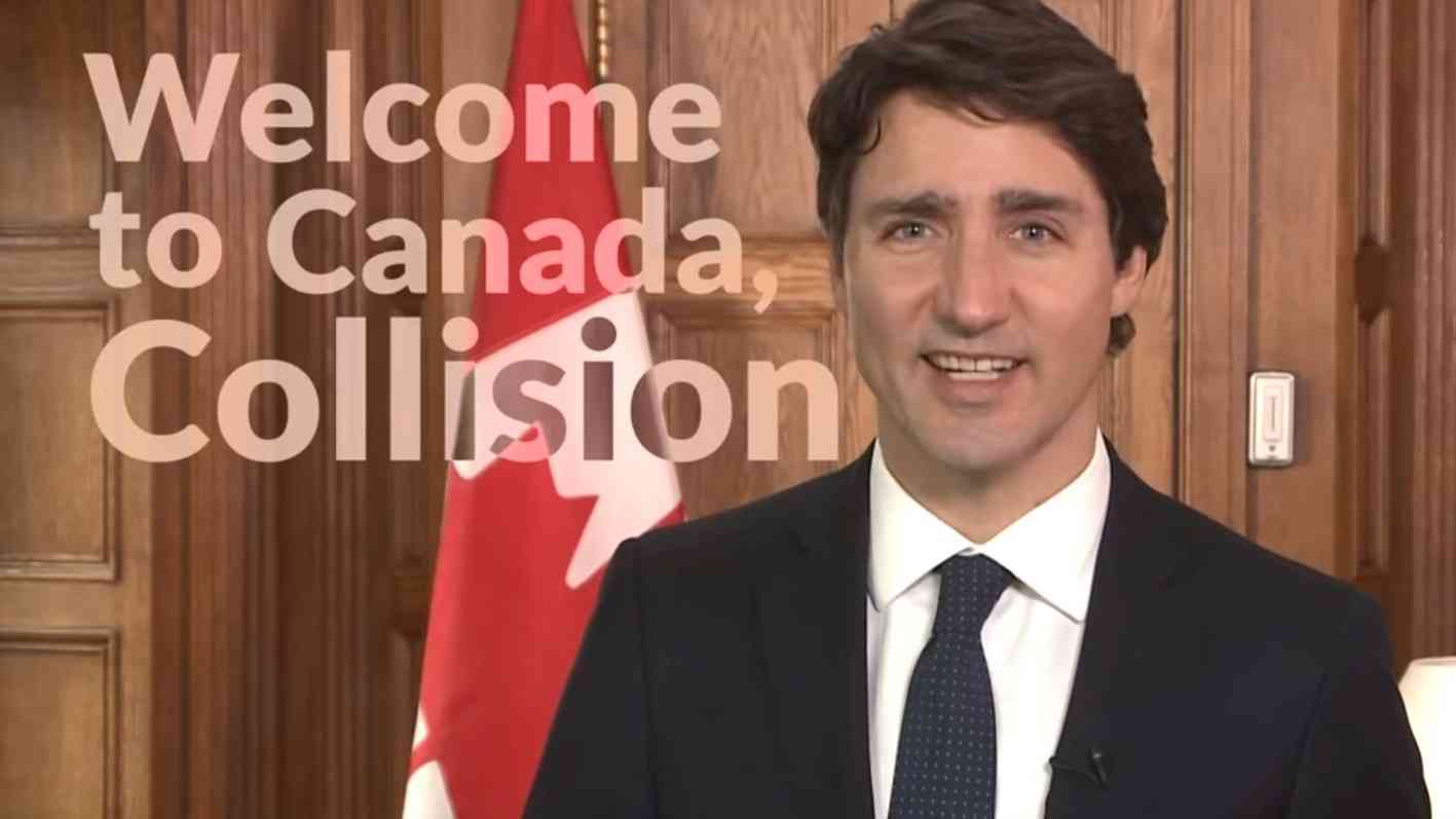 Primeiro-Ministro do Canadá dá as boas-vindas à conferência Collision