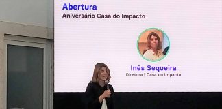 Inês Sequeira discursando