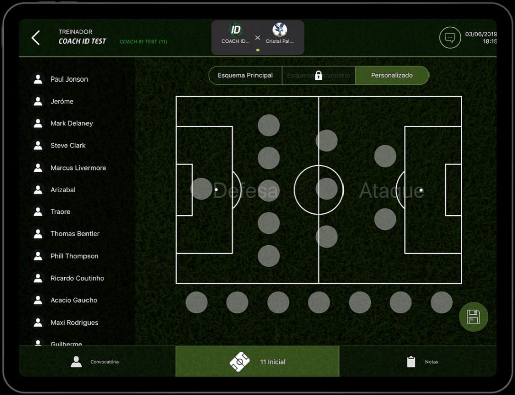 FootballTeam: O novo jogo de treinador de futebol