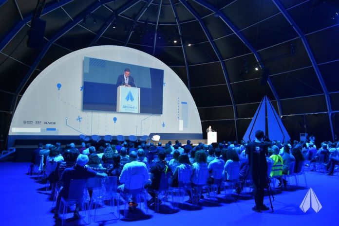 Auditório da conferência Portugal Air Summit durante a edição de 2018.