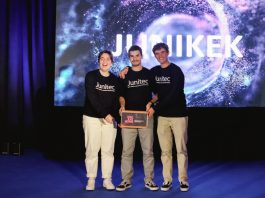 equipa Junikek, vencedores do Hackathome